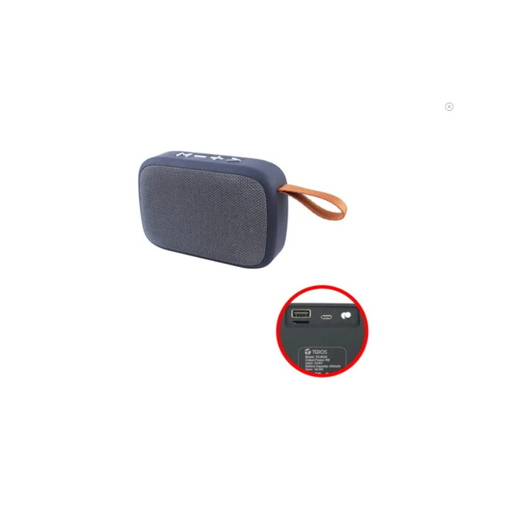 Parlante Inalámbrico Teros TE6040 2020 Bluetooth 3W Recargable portátil