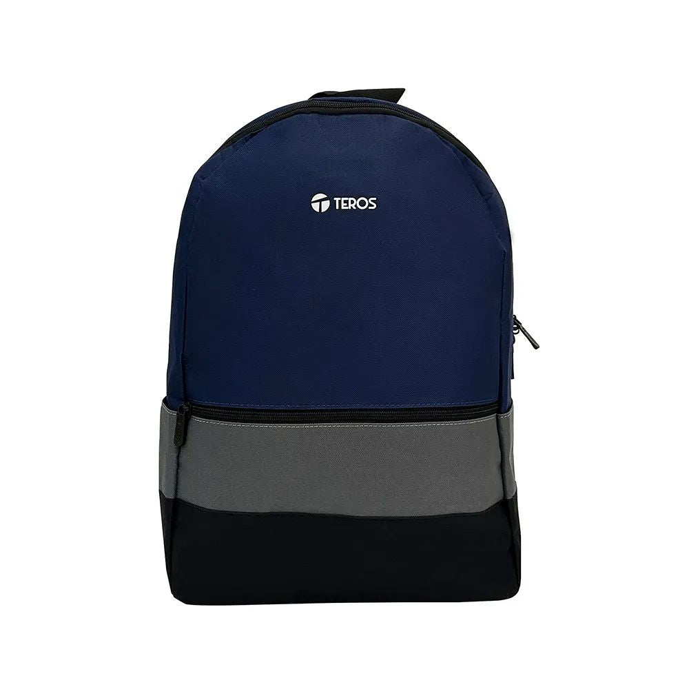 Mochila Teros TE-IDS2054 PARA LAPTOP hasta 15.6' POLIESTER COLOR AZUL / GRIS