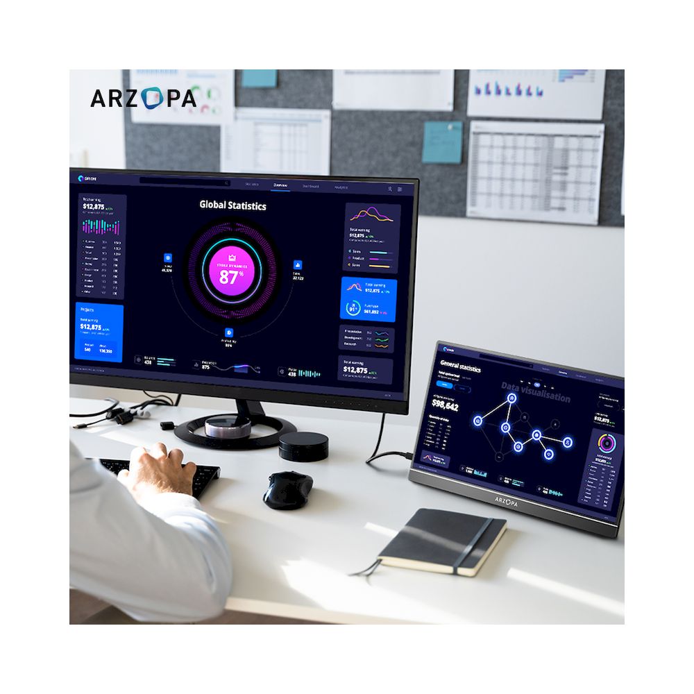 MONITOR PORTÁTIL ARZOPA ZR1C 16" 2560x1600 IPS USB-C HDMI