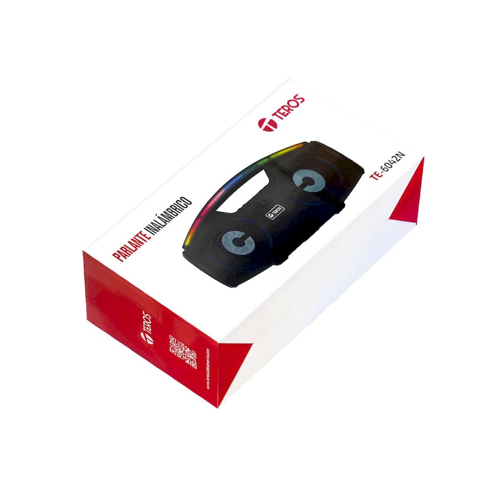 Parlante Inalámbrico Teros TE-6042N BT LUZ LED MP3 MICROSD