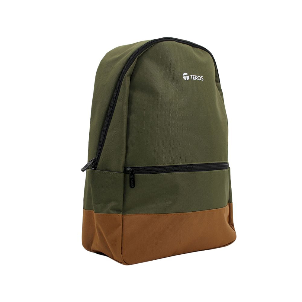 Mochila Teros TE-ACS9021MG VERDE MILITAR PARA LAPTOP HASTA 15.6' POLIESTER