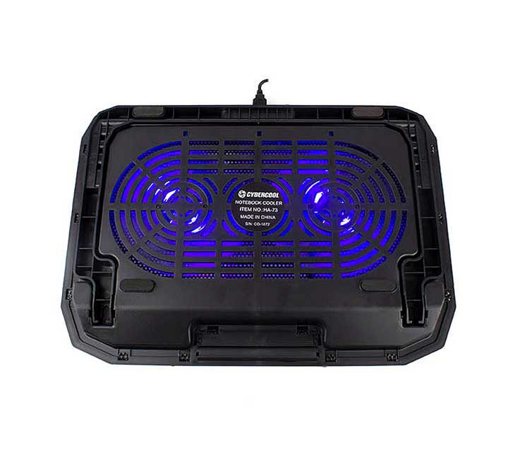CYBERCOOL HA-73 LED BLUE ALUMINIO ERGONOMICO USB COOLER PARA NOTEBOOK