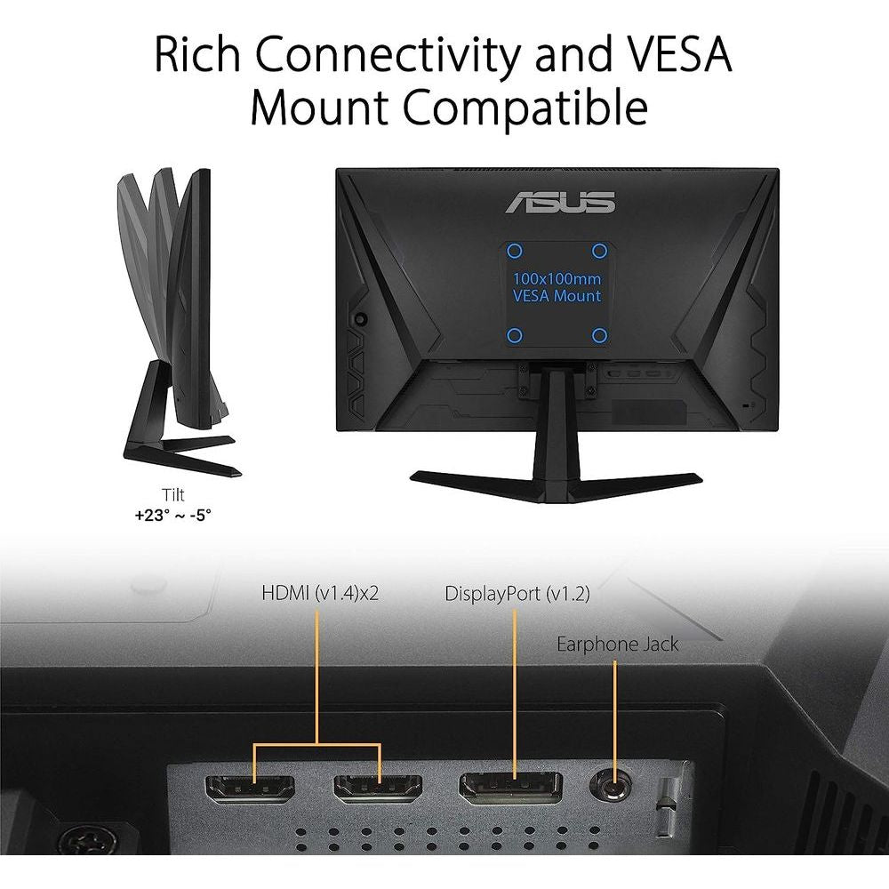 MONITOR GAMING ASUS VG249Q1A 23.8' IPS 165HZ 1MS FreeSync PARLANTES