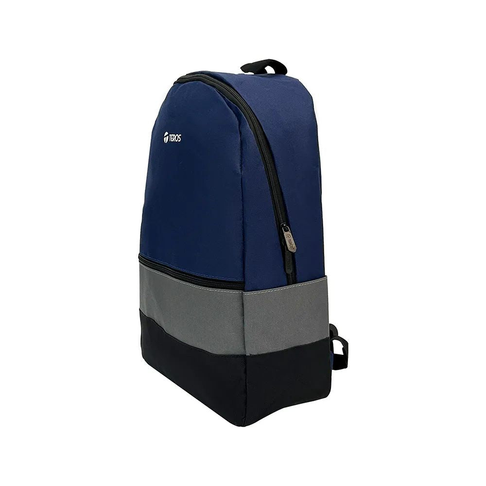 Mochila Teros TE-IDS2054 PARA LAPTOP hasta 15.6' POLIESTER COLOR AZUL / GRIS
