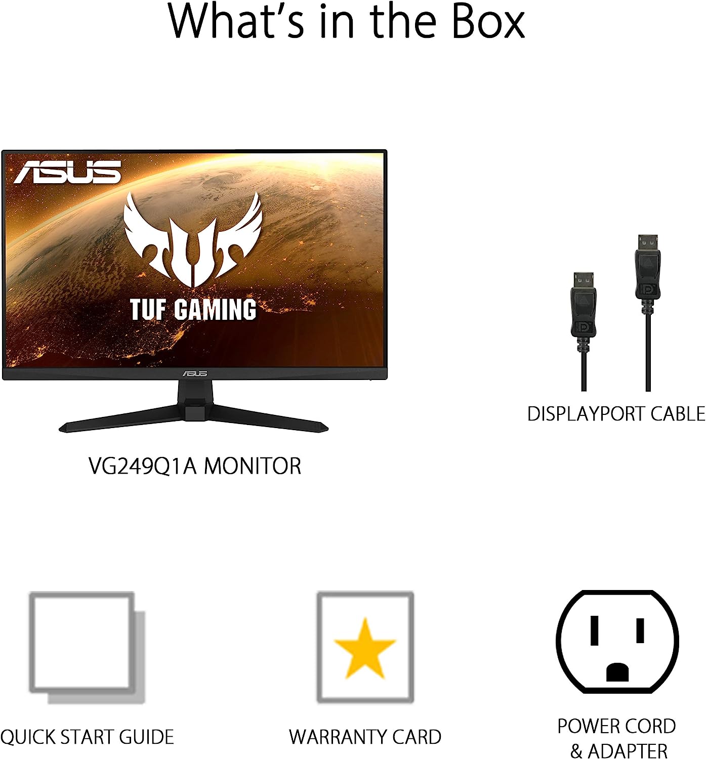 MONITOR GAMING ASUS VG249Q1A 23.8' IPS 165HZ 1MS FreeSync PARLANTES