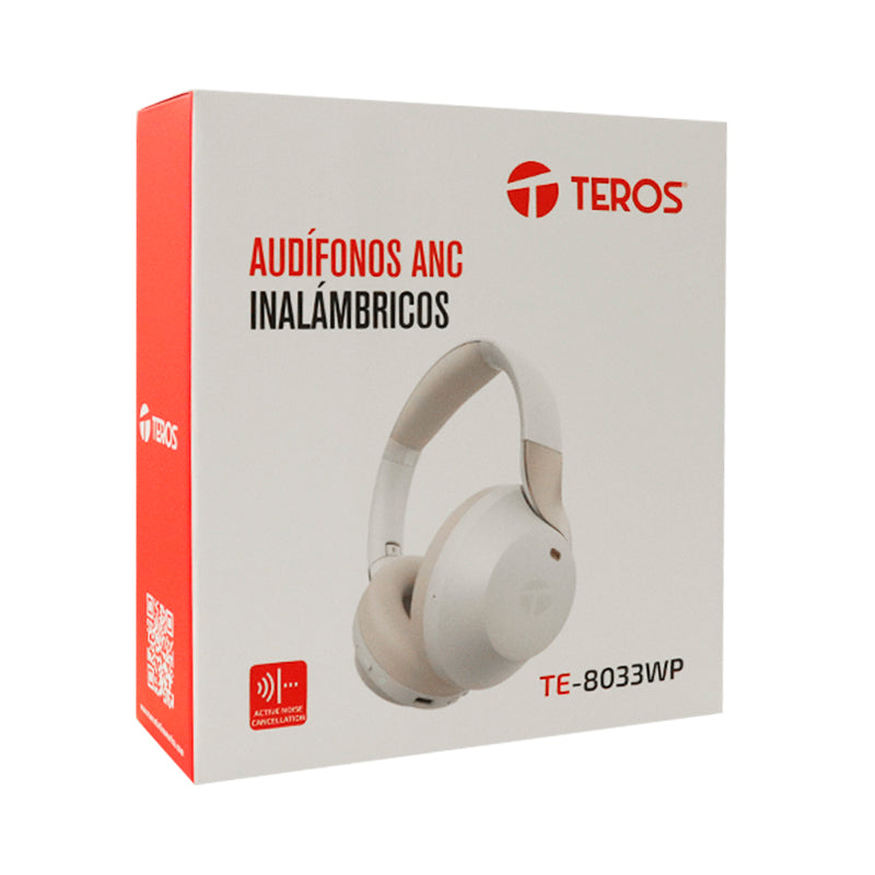 AUDIFONOS TEROS TE-8033 INALAMBRICOS HEADSET BT ROSA CON CANCELACION DE RUIDO