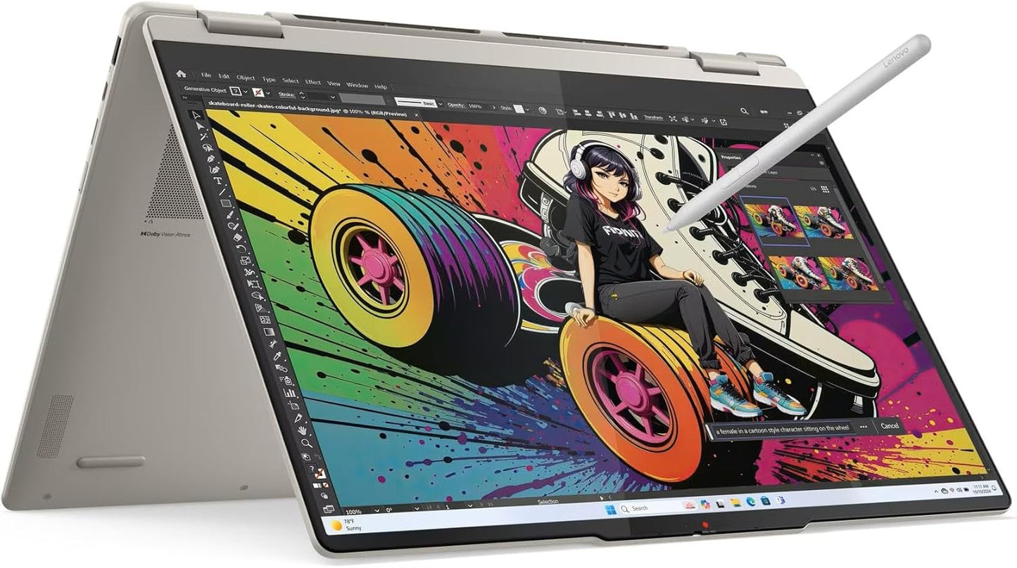 Laptop GAMING LENOVO YOGA 7 2en1 16' RYZEN 7 IA 16GB 1TBSSD TOUCHSCREEN 2en1 AMD RADEON (83JU0004US))