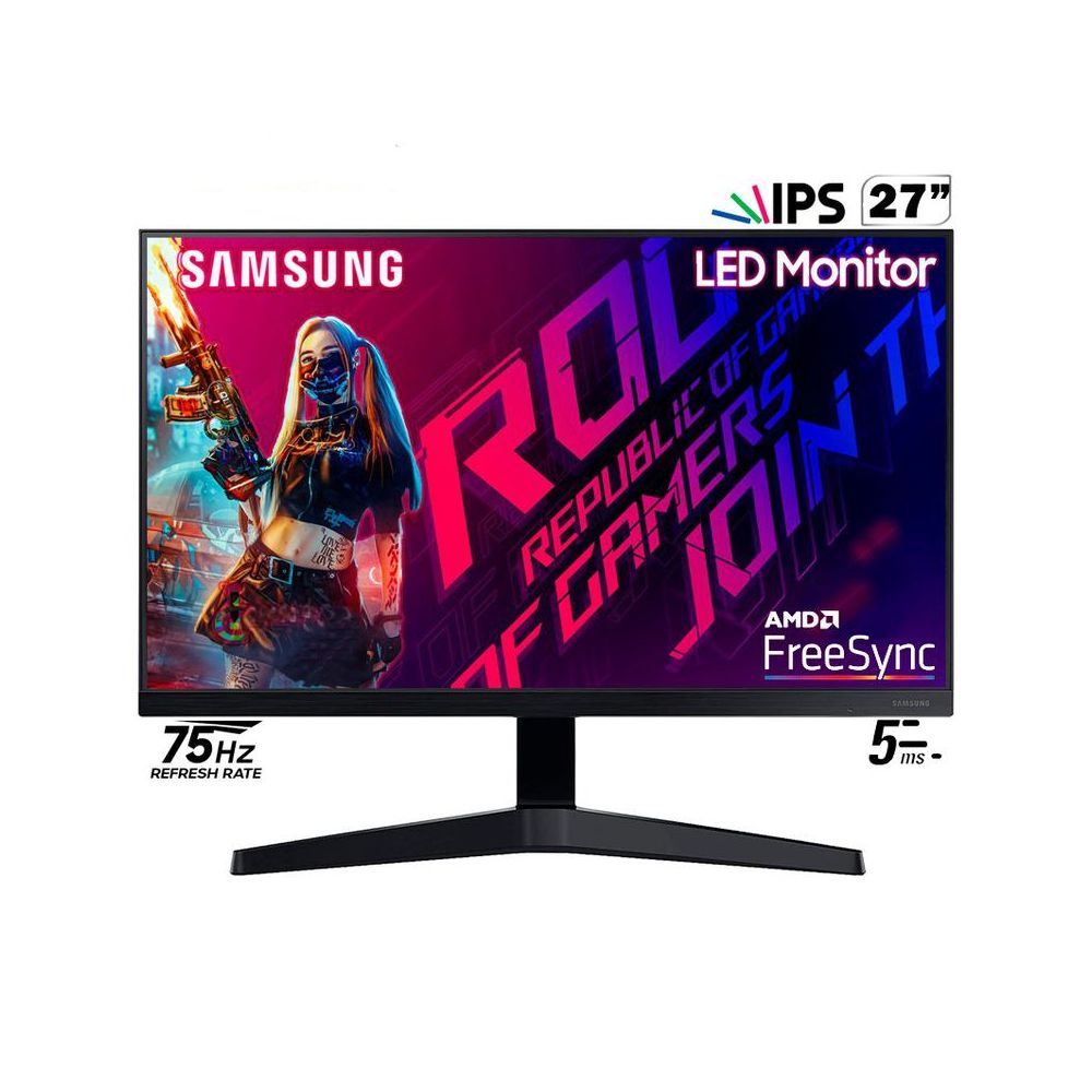 Monitor GAMER Samsung LF27T350FHLXPE 27' IPS 75HZ 5MS FreeSync FHD
