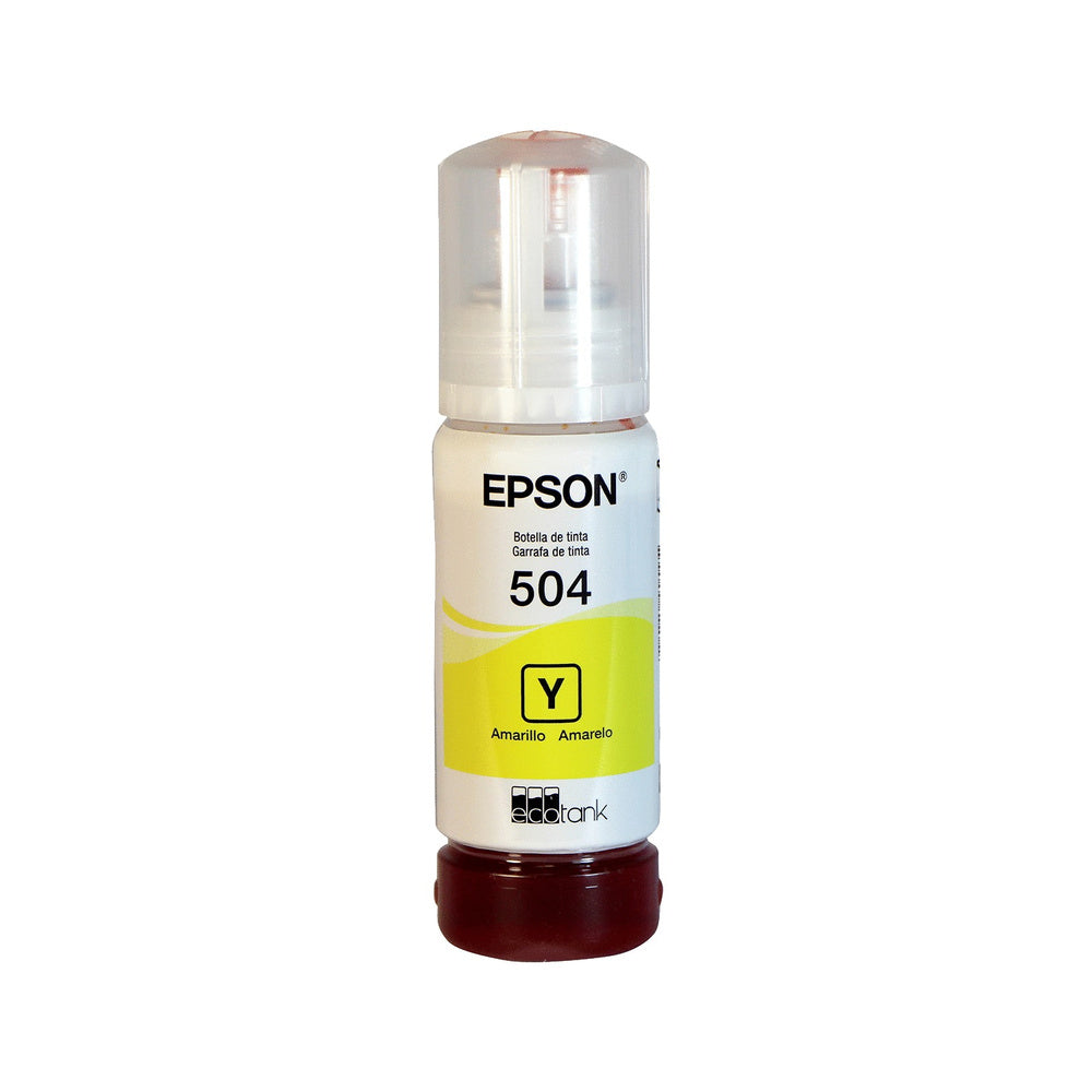 Botella Tinta Epson T504 amarilla Original Tinta Epson amarillo 504 L4150 L4160 L4260 L6171 L6270 L6191 L14150 T504420-AL