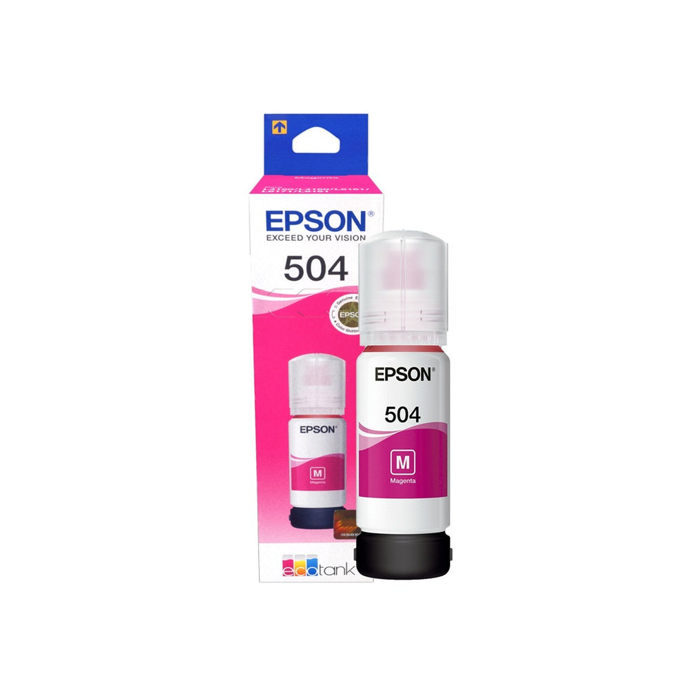 Botella Tinta Epson T504 roja Original Tinta Epson magenta 504 L4150 L4160 L4260 L6171 L6270 L6191 L14150 T504320-AL