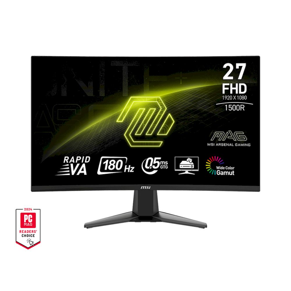 MONITOR GAMING CURVO MSI MAG 27C6F RAPID VA MAG-27C6F 27' FHD 0.5MS 180HZ