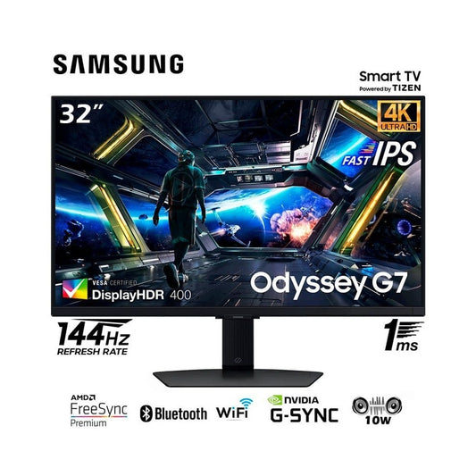 Monitor Samsung LS32DG700ELXPE 32' IPS 4K UHD 1MS 144HZ G-SYNC DP HDMI 2.1 PARLANTES