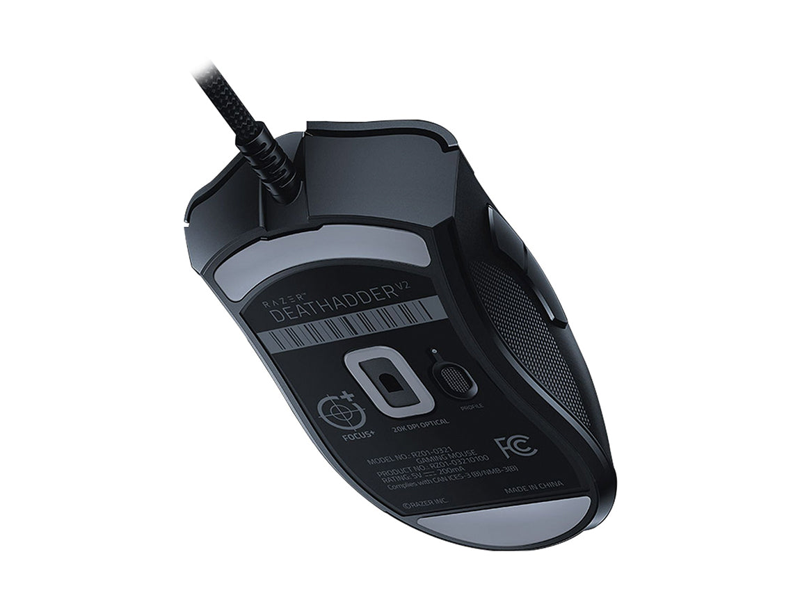 MOUSE RAZER DEATHADDER V2 FOCUS CHROMA 20K DPI LED- RGB GAMIN RZ01-03210100-R3U1