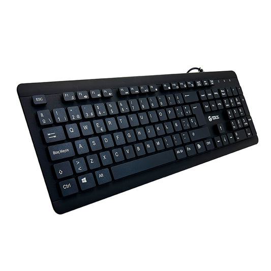 TECLADO MULTIMEDIA TE-4065N USB 2.0 ESPAÑOL NUMERICO LAVABLE
