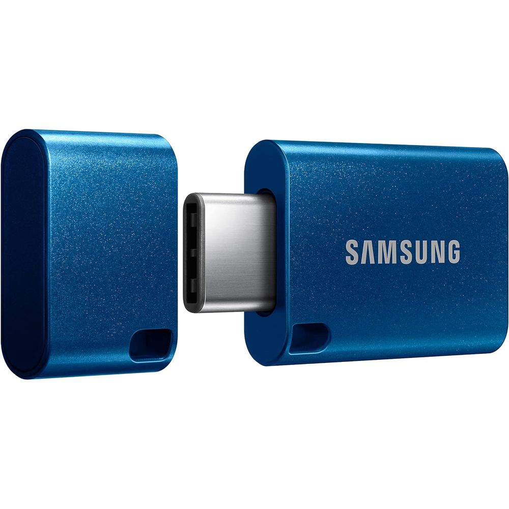 MEMORIA USB FLASH USB-C 256GB HASTA 400MBS CON TAPA AZUL