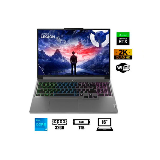 LAPTOP LENOVO LEGION 5 16IRX9 16' 165HZ I9 14VA 32GB RAM 1TB SSD 24 NUCLEOS (PN 83DG004JUS)