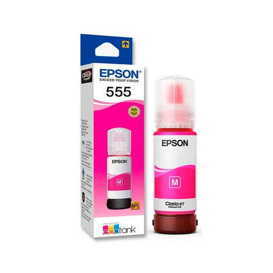 Tinta EPSON 555 MAGENTA SERIE L L8160 L8180 ORIGINAL T555320-AL