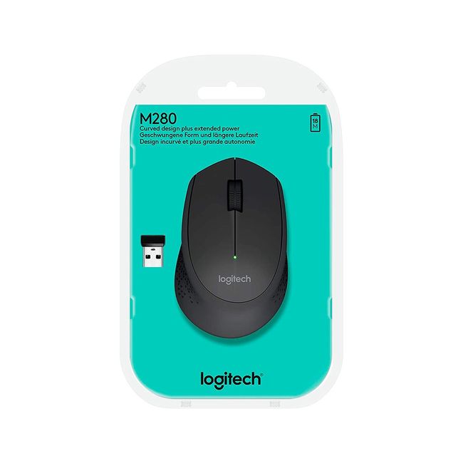 MOUSE LOGITECH M280 WIRELESS BLACK