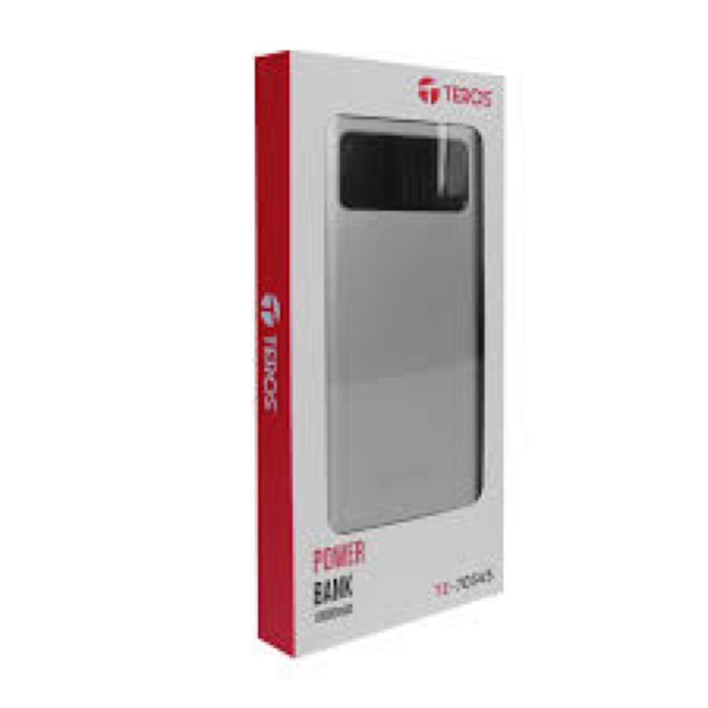 POWERBANK TEROS TE-7054S 10000mAh PD30W COLOR GRIS BATERÍA EXTERNA