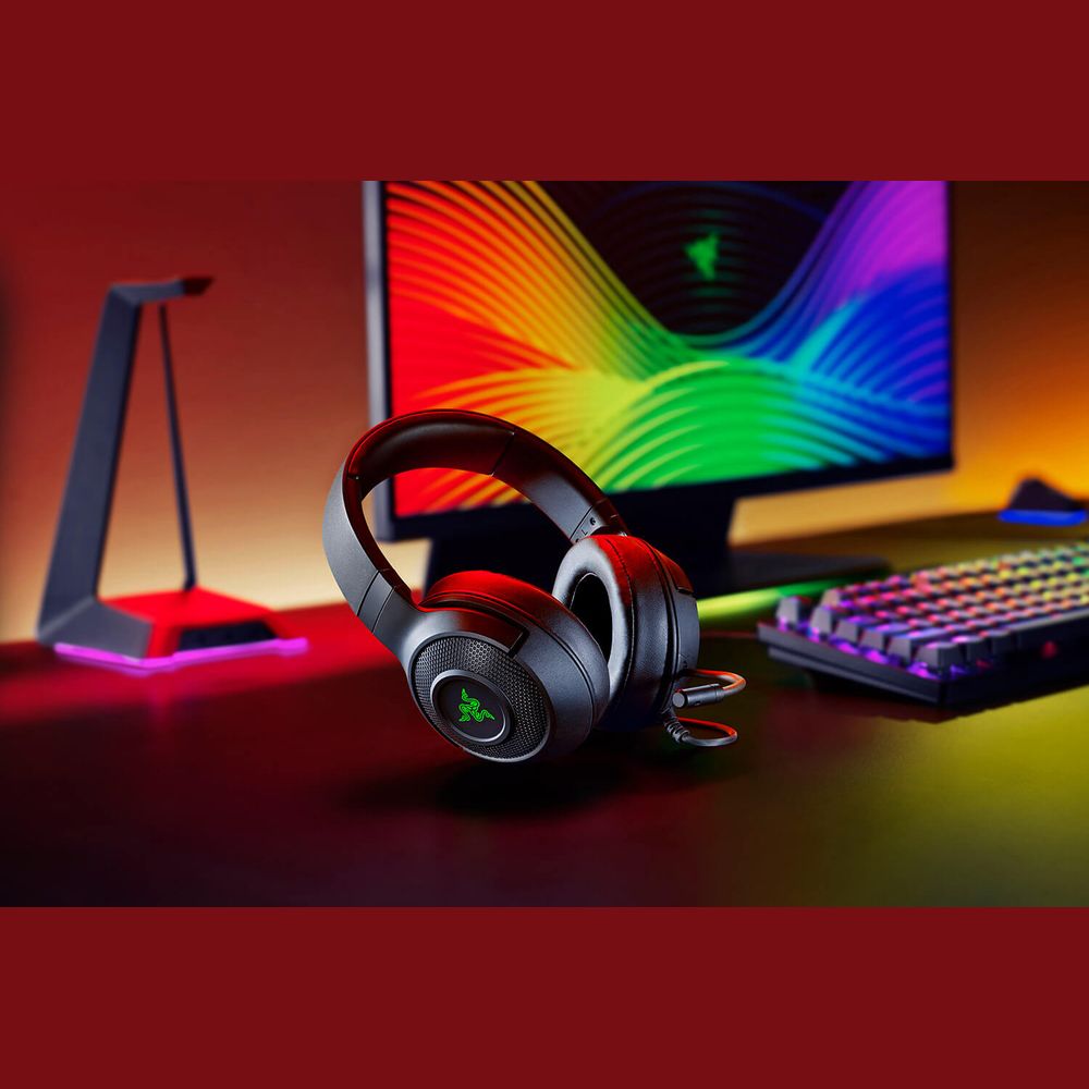 Audifonos Gamer Razer Kraken x USB SONIDO 7.1 PC - SWITCH CONTROLADORES DE VOLUMEN