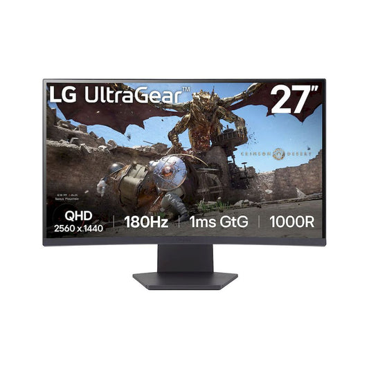 MONITOR GAMING ULTRAGEAR LG 27GS60QC-B 27' CURVO VA 180HZ 1MS CURVO HDR10 DISPLAYPORT