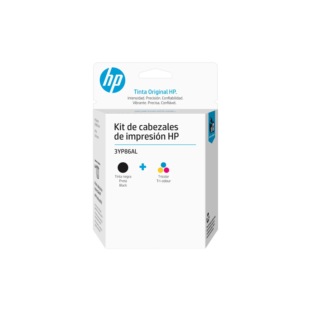 PACK CABEZAL HP 3YP86AL M0H50A TRICOLOR M0H51A NEGRO 115 315 410 415 GT5810 GT5820 (negro + color)