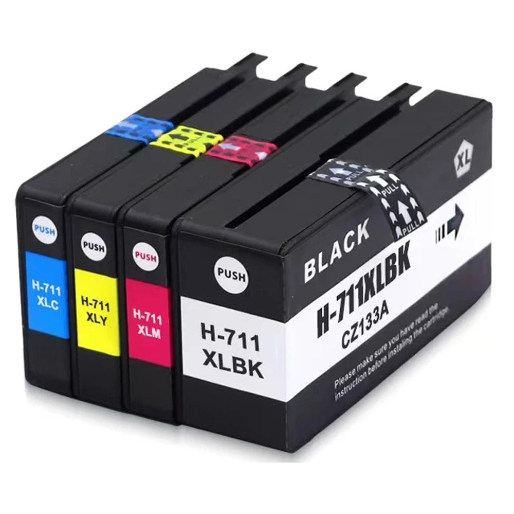 Cartucho 711 IMPRESORA T120 T130 T520 T530 Tinta 711XL X 4 UNIDADES