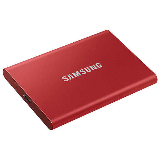 Disco duro SSD externo SAMSUNG T7 ROJO 1TB 3.2 TIPO C 1050MB/S