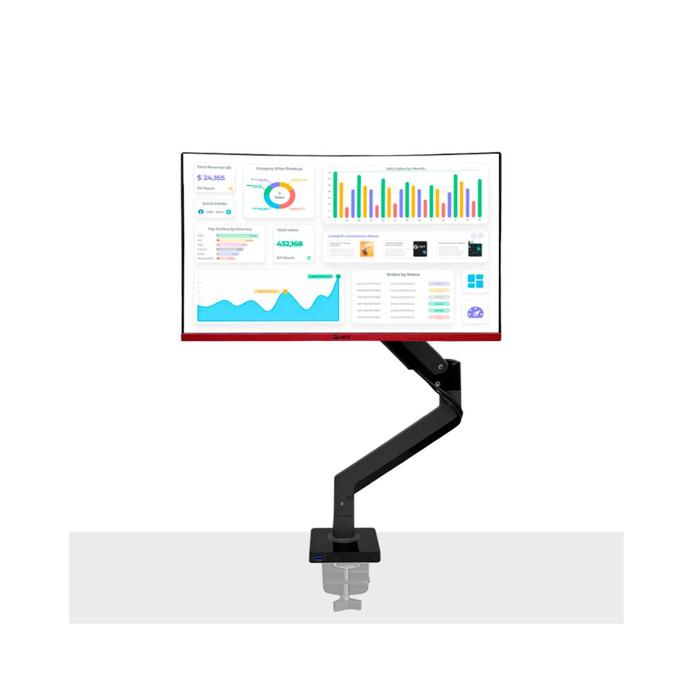 RACK TEROS TE-7113 PARA MONITOR DE 22' A 35' HASTA 12KG