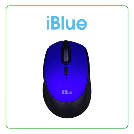 MOUSE IBLUE XMK-326 AZUL INALAMBRICO 3BTN MICRO USB 1.6K DPI