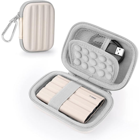FUNDA YINKE BLANCO PARA DISCO DURO EXTERNO T7, T7 SHIELD, TOUCH PORTATIL BLANCO