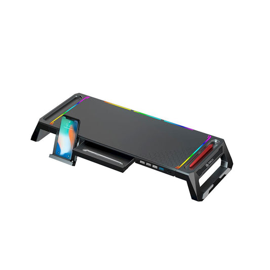 Stand multipropósito RGB TE-7131N 4 puertos multipropósito RGB USB 2.0 3.0