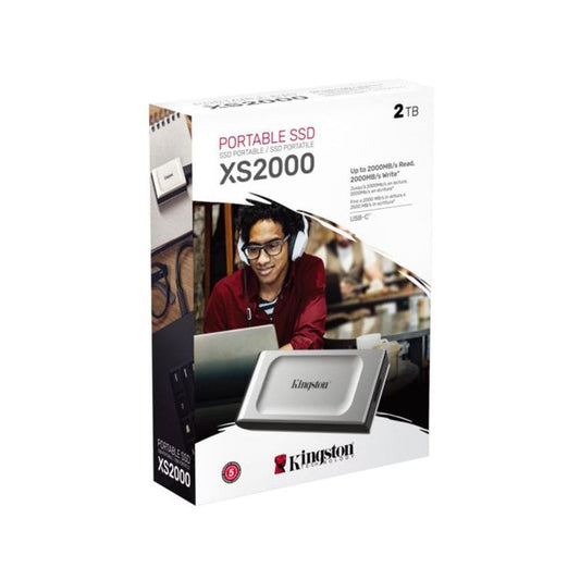 Disco externo SSD KINGSTON XS2000 2TB 3.2 TIPO C 20Gbps 2000MB/S