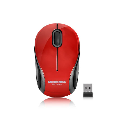 MOUSE INALAMBRICO MICRONICS PAIXAO - MIC M210RR  ROJO