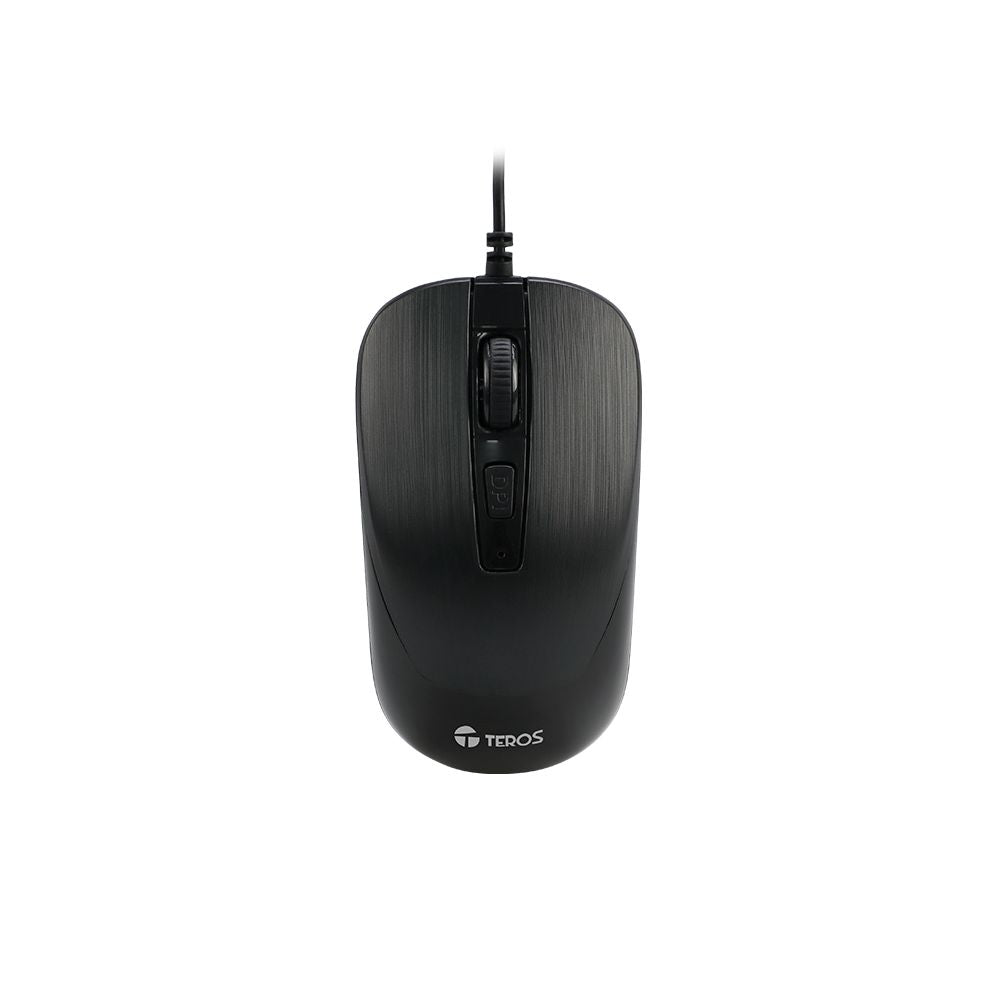 MOUSE OPTICO TEROS USB TE-5076N 4 BOTONES