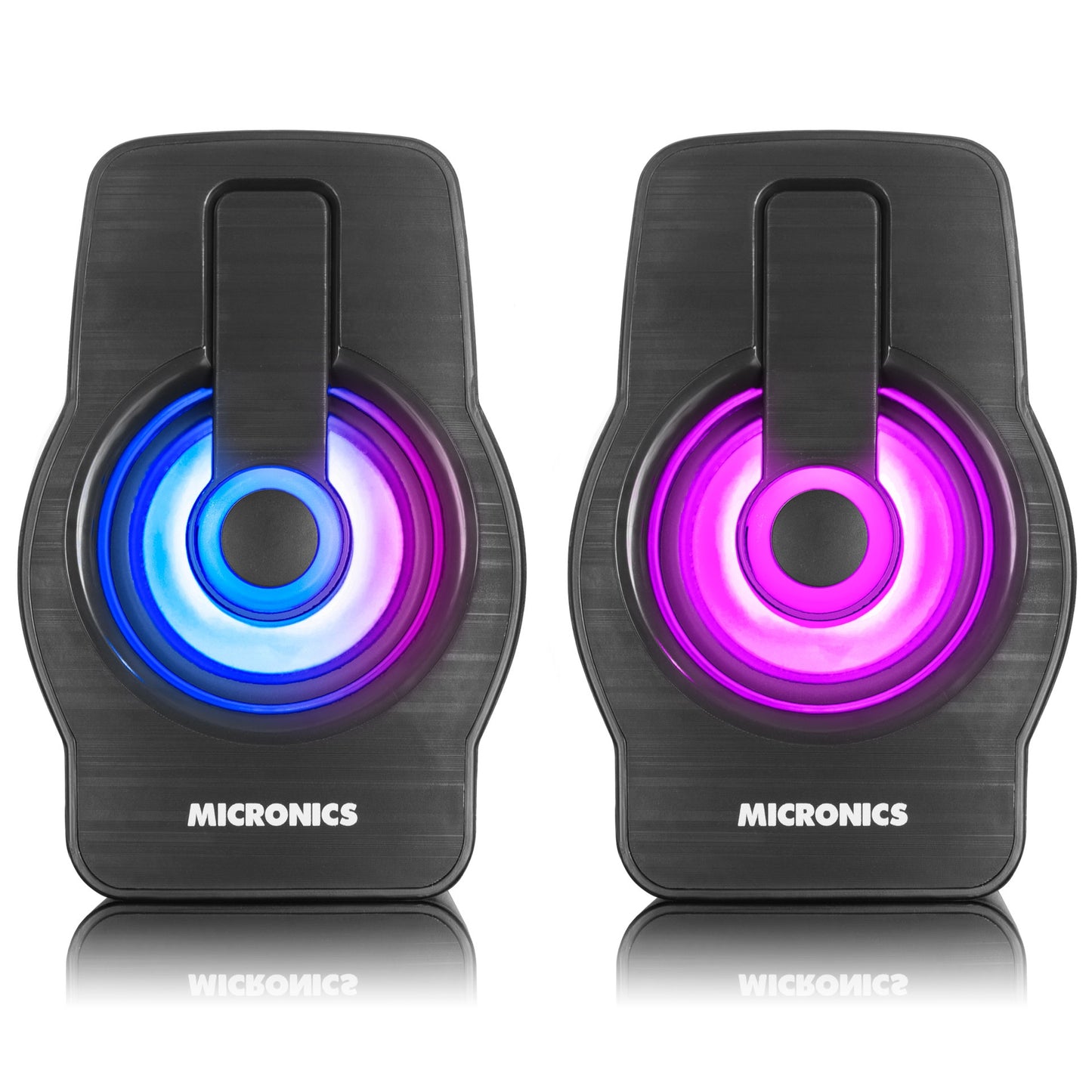 PARLANTE GAMING MICRONICS NEON PLUS S327+ Led RGB USB