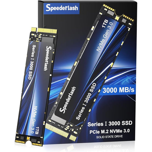 UNIDAD INTERNA DE ESTADO SOLIDO SSD M.2 SPEEDERLASH NVMe PCIE 3.0 1TB 3100MBS CACHE SLC 3D NAND