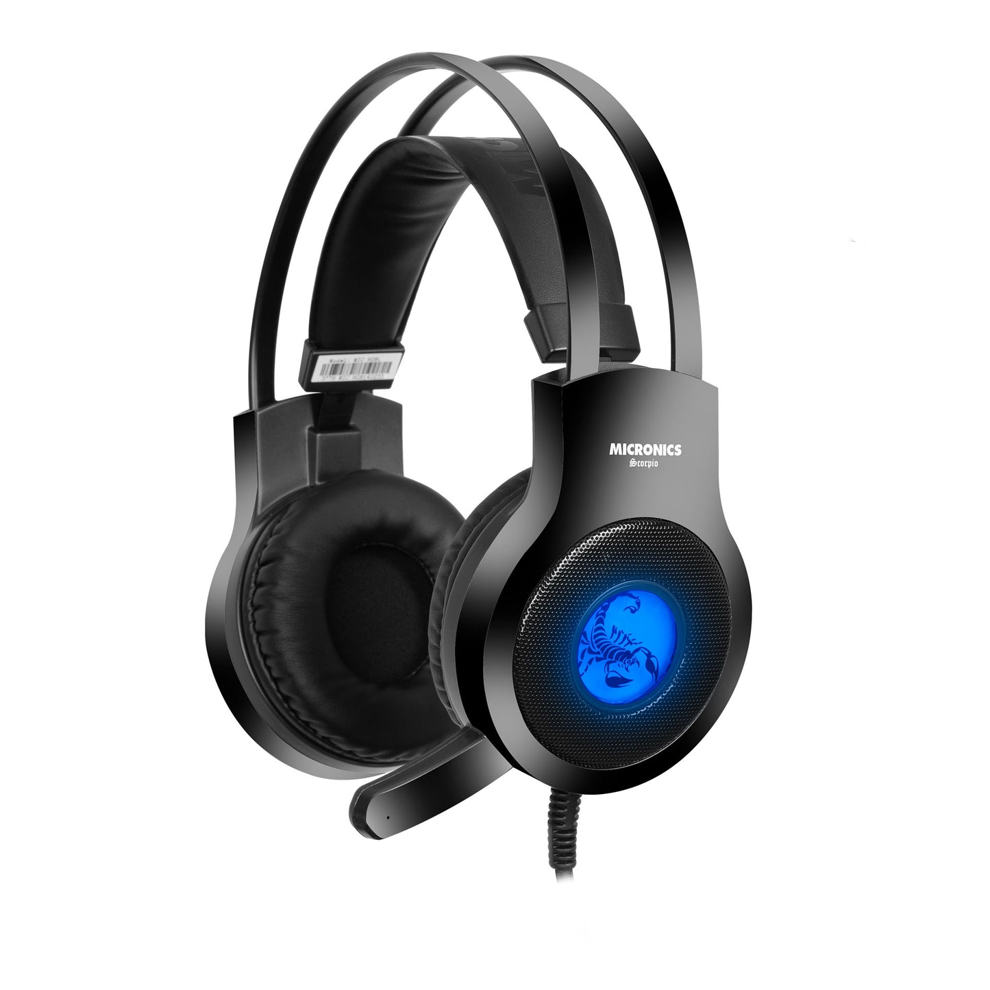 AUDIFONOS GAMING MICRONICS HG813 USB 3.5 P4 VIBRADOR LED AZUL