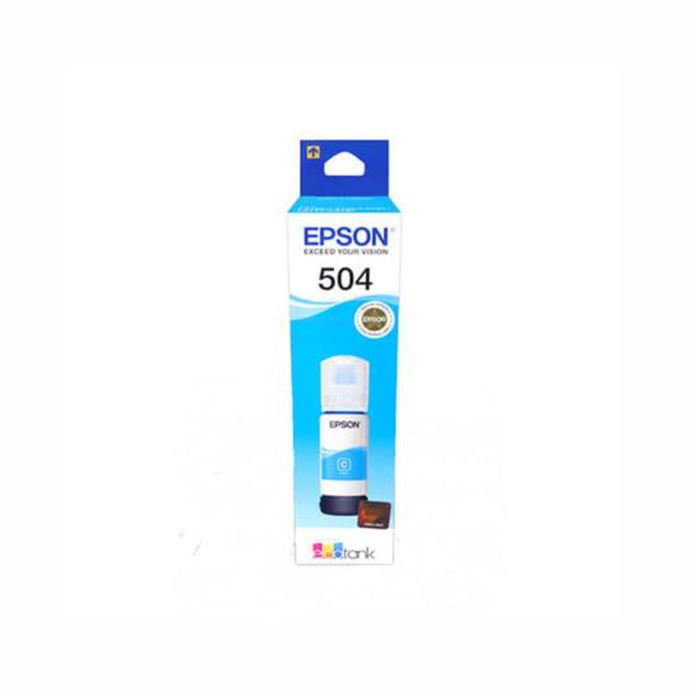 Botella Tinta Epson T504 azul Original Tinta Epson cian cyan 504 L4150 L4160 L4260 L6171 L6270 L6191 L14150 T504220-AL