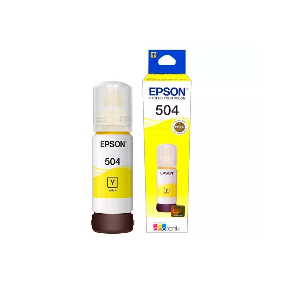 Botella Tinta Epson T504 amarilla Original Tinta Epson amarillo 504 L4150 L4160 L4260 L6171 L6270 L6191 L14150 T504420-AL