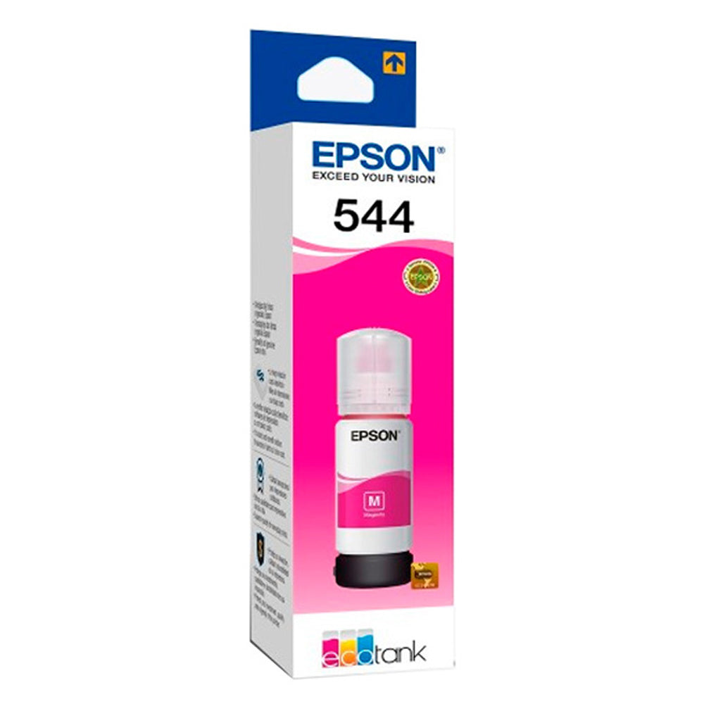 Botella tinta EPSON T544 T544120 544 ROJA serie L Original