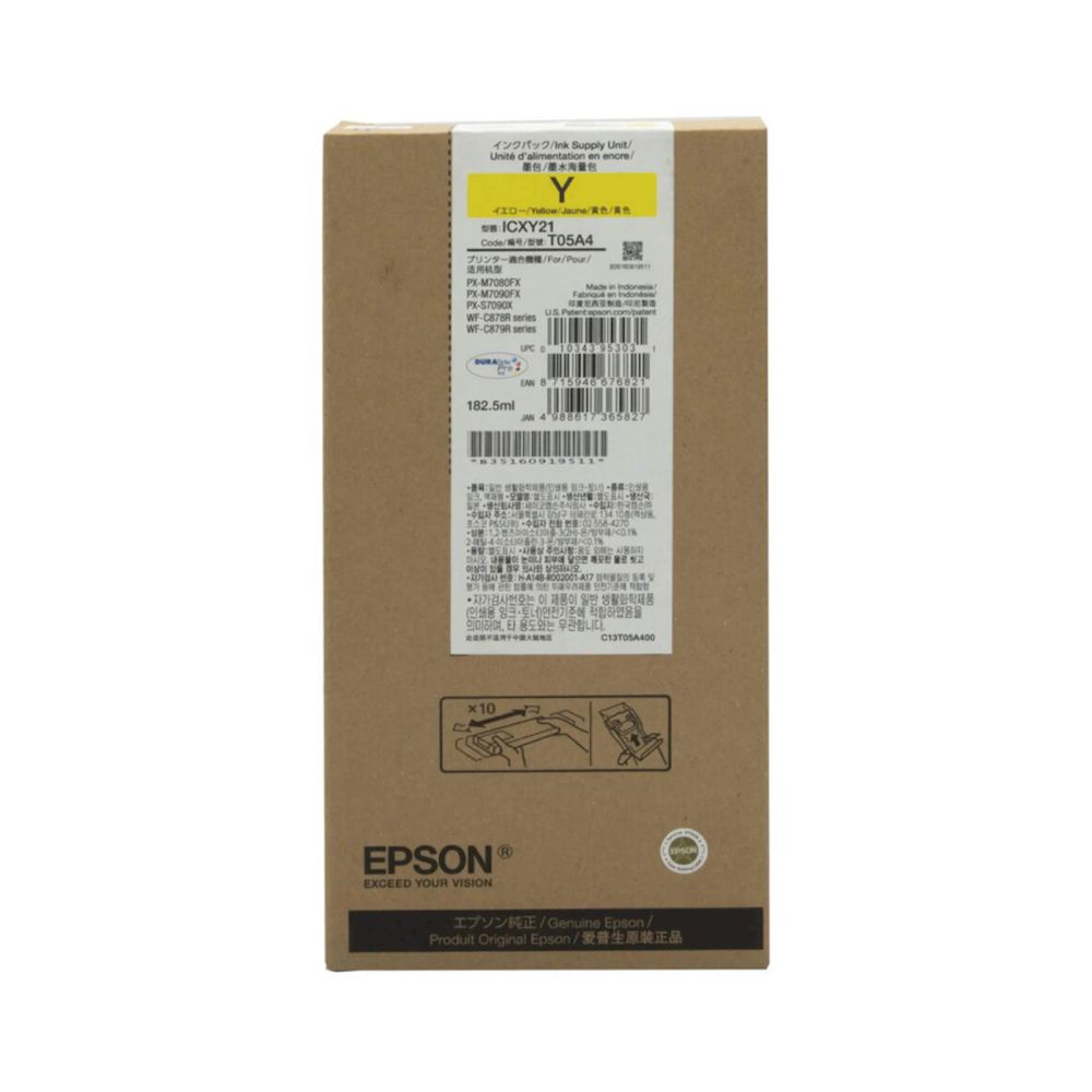 Cartucho Epson T05A AMARILLO WF-C878R / C879R 20000 PAGINAS BOLSA TINTA T05A400