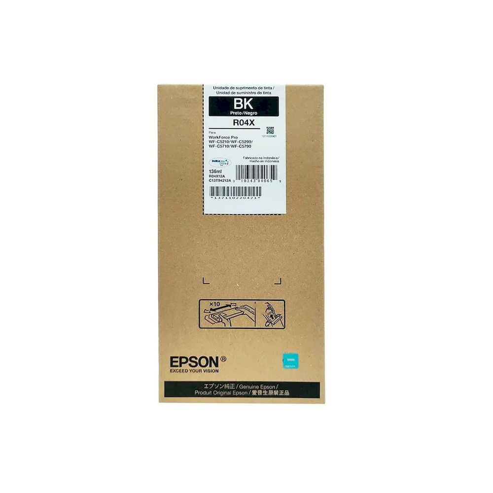 BOLSA DE TINTA NEGRO EPSON T942120 WF-C5210 WF-C5290 WF-C5710 WF-C5790 (R04X)
