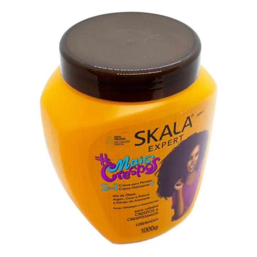 Crema De Tratamiento Skala Mas Crespos 1000 Ml Vegana