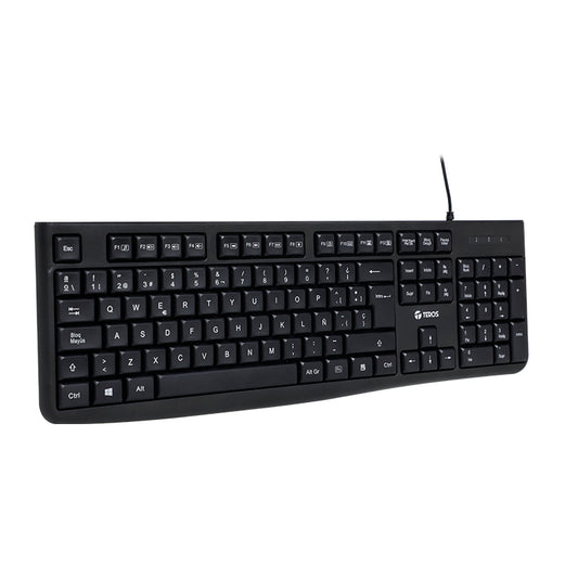 TECLADO MULTIMEDIA TE-4067S MULTIMEDIA USB 2.0 NEGRO NUMERICO TEROS