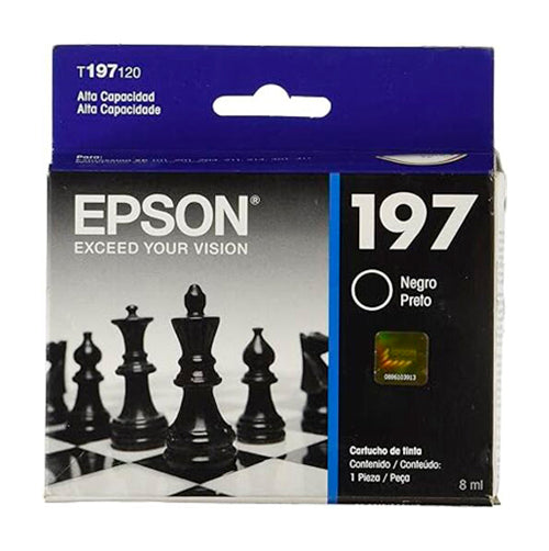 CARTUCHO EPSON 197 NEGRO EPSON PARA XP-20 XP-101 XP-201 XP-211 XP-214 XP-401 XP-411 - T197120