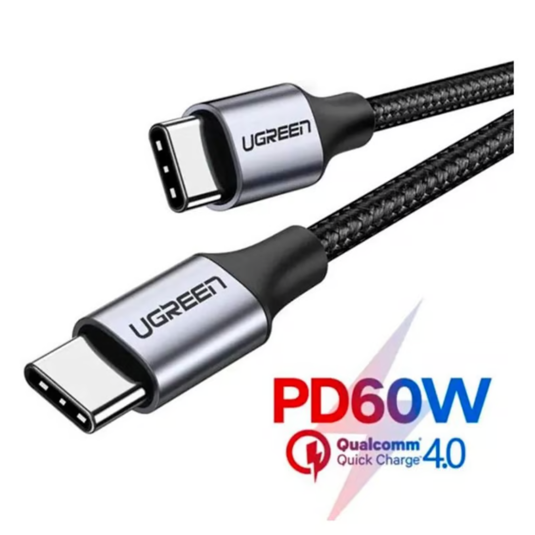 CABLE CARGADOR UGREEN USB C A USB C CARGA RÁPIDA 60W US261