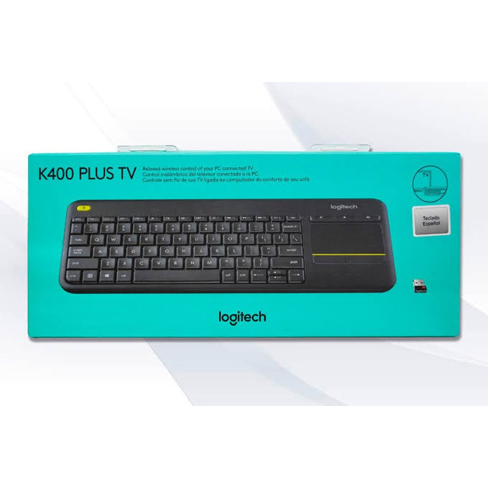 Teclado inalámbrico Logitech K400 Plus Receptor USB touch