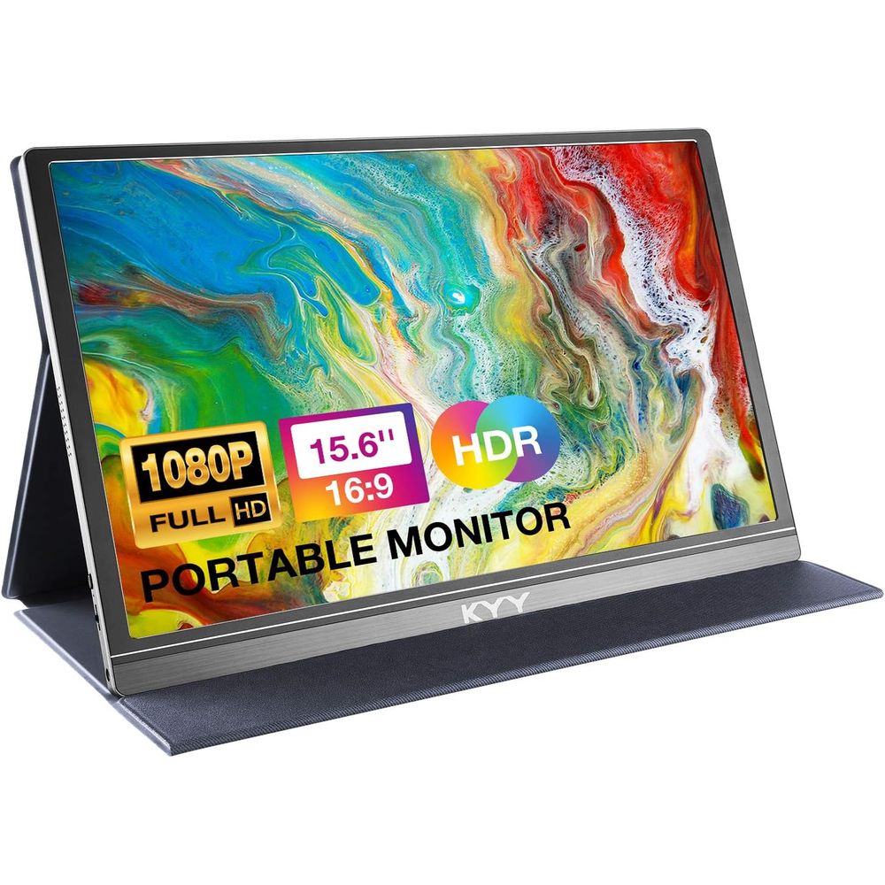 MONITOR PORTÁTIL KYY K3 15.6" IPS Full HD 1080p USB C HDMI INCLUYE FUNDA SMART