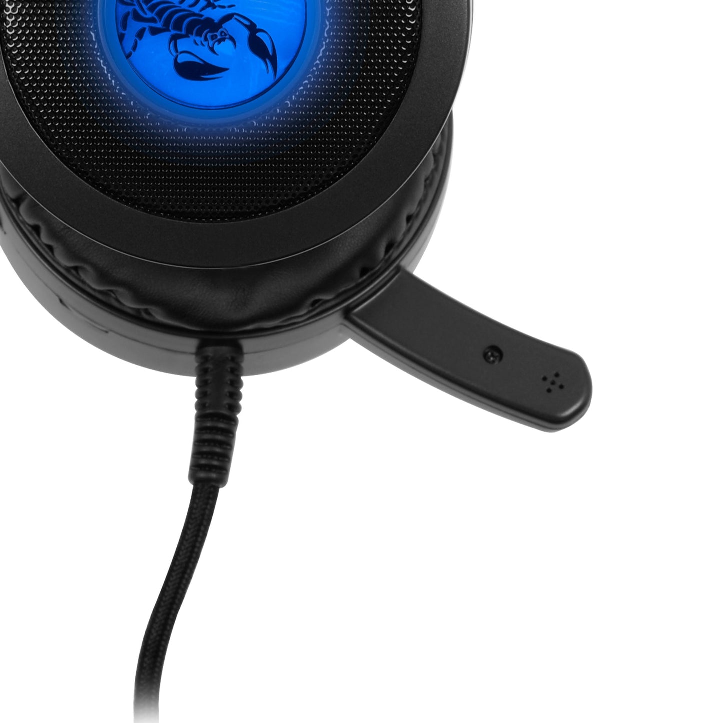 AUDIFONOS GAMING MICRONICS HG813 USB 3.5 P4 VIBRADOR LED AZUL
